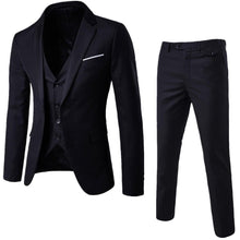 Laden Sie das Bild in den Galerie-Viewer, Men's Business Casual Suit Three-piece Suit