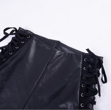 Laden Sie das Bild in den Galerie-Viewer, Lace-up zippered pencil pants