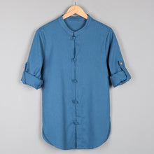Laden Sie das Bild in den Galerie-Viewer, Men's cotton linen shirt