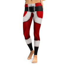 Laden Sie das Bild in den Galerie-Viewer, Yoga-Weihnachtshose mit hoher Taille