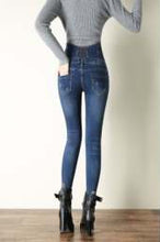 Laden Sie das Bild in den Galerie-Viewer, Damen Jeans mit hoher Taille, High waist jeans