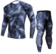 Laden Sie das Bild in den Galerie-Viewer, Herren Camouflage Hosen & T-Shirt Sets Mode Crossfit T-Shirt, Männer Casual Leggings