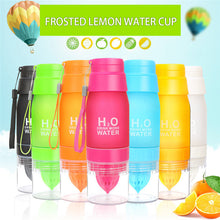 Laden Sie das Bild in den Galerie-Viewer, Colorful frosted plastic cup,lemon fruit cup