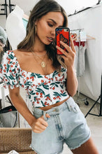 Laden Sie das Bild in den Galerie-Viewer, Platz kragen puff sleeve top