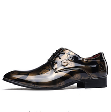 Laden Sie das Bild in den Galerie-Viewer, Trends spitze Herren-Lederschuhe