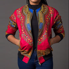 Laden Sie das Bild in den Galerie-Viewer, Women's African Print Jacket