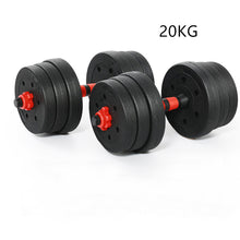Laden Sie das Bild in den Galerie-Viewer, Cement Dumbbell Detachable Rubber-Coated Hand Bell To Increase Or Decrease Weight Connecting Rod