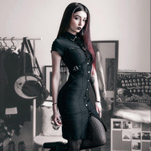 Laden Sie das Bild in den Galerie-Viewer, Vintage waistband buckled slim skirt