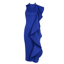 Laden Sie das Bild in den Galerie-Viewer, Ärmelloses sexy Abendkleid mit Rüschen