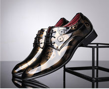 Laden Sie das Bild in den Galerie-Viewer, Trends spitze Herren-Lederschuhe