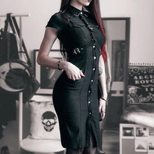 Laden Sie das Bild in den Galerie-Viewer, Vintage waistband buckled slim skirt