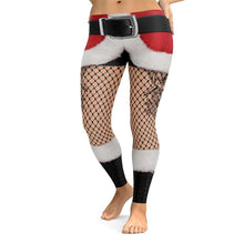 Laden Sie das Bild in den Galerie-Viewer, Yoga-Weihnachtshose mit hoher Taille