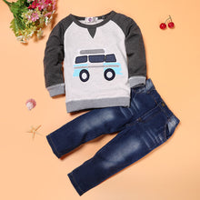 Laden Sie das Bild in den Galerie-Viewer, Jeans-Pullover Set für Jungs, Cowboykleidung