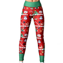 Laden Sie das Bild in den Galerie-Viewer, Yoga-Weihnachtshose mit hoher Taille