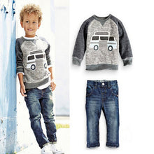 Laden Sie das Bild in den Galerie-Viewer, Jeans-Pullover Set für Jungs, Cowboykleidung