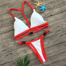 Laden Sie das Bild in den Galerie-Viewer, Badeanzug mit einfarbiger Schnalle im Bikini