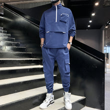 Laden Sie das Bild in den Galerie-Viewer, Herren-Pulloverjacke und Hosen-Zweiteiler