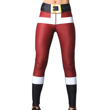 Laden Sie das Bild in den Galerie-Viewer, Yoga-Weihnachtshose mit hoher Taille