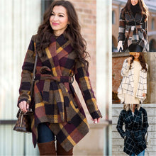 Laden Sie das Bild in den Galerie-Viewer, Herbst und Winter Damen Plaid