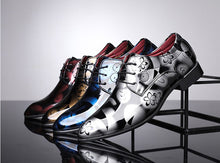 Laden Sie das Bild in den Galerie-Viewer, Trends spitze Herren-Lederschuhe
