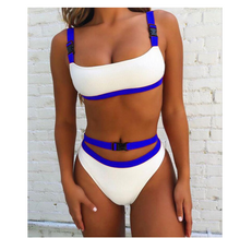 Laden Sie das Bild in den Galerie-Viewer, Badeanzug mit einfarbiger Schnalle im Bikini