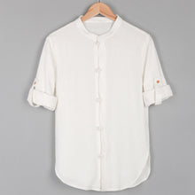 Laden Sie das Bild in den Galerie-Viewer, Men's cotton linen shirt