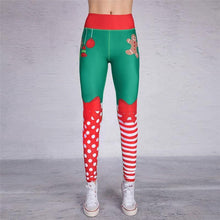 Laden Sie das Bild in den Galerie-Viewer, Yoga-Weihnachtshose mit hoher Taille