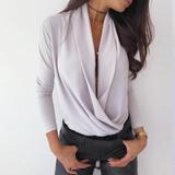 Laden Sie das Bild in den Galerie-Viewer, Sexy Langarm Hemd
