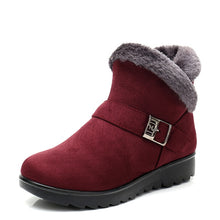 Laden Sie das Bild in den Galerie-Viewer, Short tube low heel plus velvet warm mother cotton boots