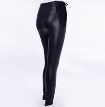 Laden Sie das Bild in den Galerie-Viewer, Lace-up zippered pencil pants