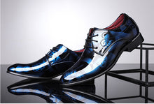 Laden Sie das Bild in den Galerie-Viewer, Trends spitze Herren-Lederschuhe