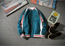 Laden Sie das Bild in den Galerie-Viewer, Herren Jacke mit losen Kragen Baseball Uniform