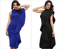 Laden Sie das Bild in den Galerie-Viewer, Ärmelloses sexy Abendkleid mit Rüschen