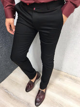 Laden Sie das Bild in den Galerie-Viewer, Men's Solid Color Casual Tappered Formal Pants
