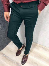 Laden Sie das Bild in den Galerie-Viewer, Men's Solid Color Casual Tappered Formal Pants

