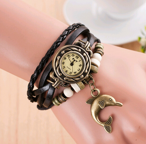 New Bracelet Dolphin Pendant Bracelet Watch