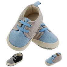 Laden Sie das Bild in den Galerie-Viewer, Pure cotton contrast soft bottom non-slip baby toddler shoesRutschfeste, rutschfeste Babyschuhe für Kleinkinder aus weichem Baumwollboden
