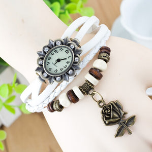 Bracelet retro rose watch