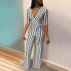 Striped jumpsuit