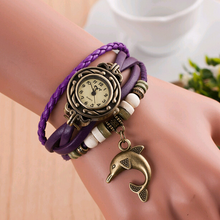 Laden Sie das Bild in den Galerie-Viewer, New Bracelet Dolphin Pendant Bracelet Watch
