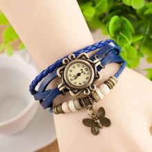 Laden Sie das Bild in den Galerie-Viewer, Vintage Layered Leather Strap Bracelet Watch
