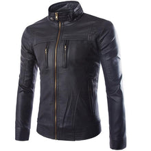 Laden Sie das Bild in den Galerie-Viewer, Striven Mens Leather Jacket
