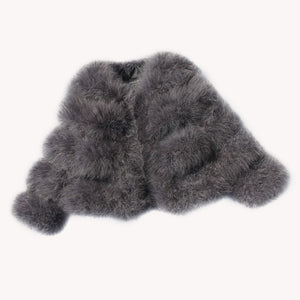 Women's ostrich fur coat