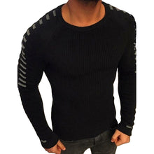 Laden Sie das Bild in den Galerie-Viewer, Men&#39;s Slim Long Sleeve Round Neck Knit Top
