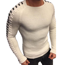 Laden Sie das Bild in den Galerie-Viewer, Men&#39;s Slim Long Sleeve Round Neck Knit Top
