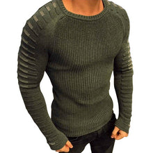 Laden Sie das Bild in den Galerie-Viewer, Men&#39;s Slim Long Sleeve Round Neck Knit Top
