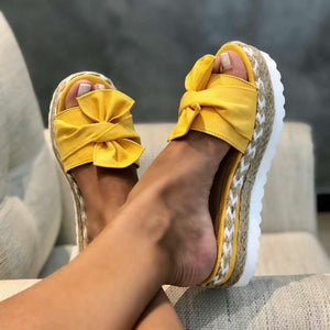 Bowknot beach slippers