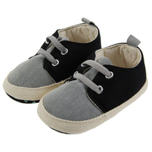 Laden Sie das Bild in den Galerie-Viewer, Pure cotton contrast soft bottom non-slip baby toddler shoesRutschfeste, rutschfeste Babyschuhe für Kleinkinder aus weichem Baumwollboden
