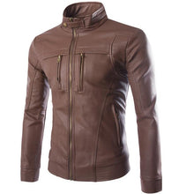 Laden Sie das Bild in den Galerie-Viewer, Striven Mens Leather Jacket
