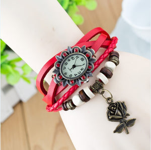 Bracelet retro rose watch